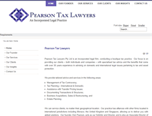 Tablet Screenshot of pearsontaxlawyers.com